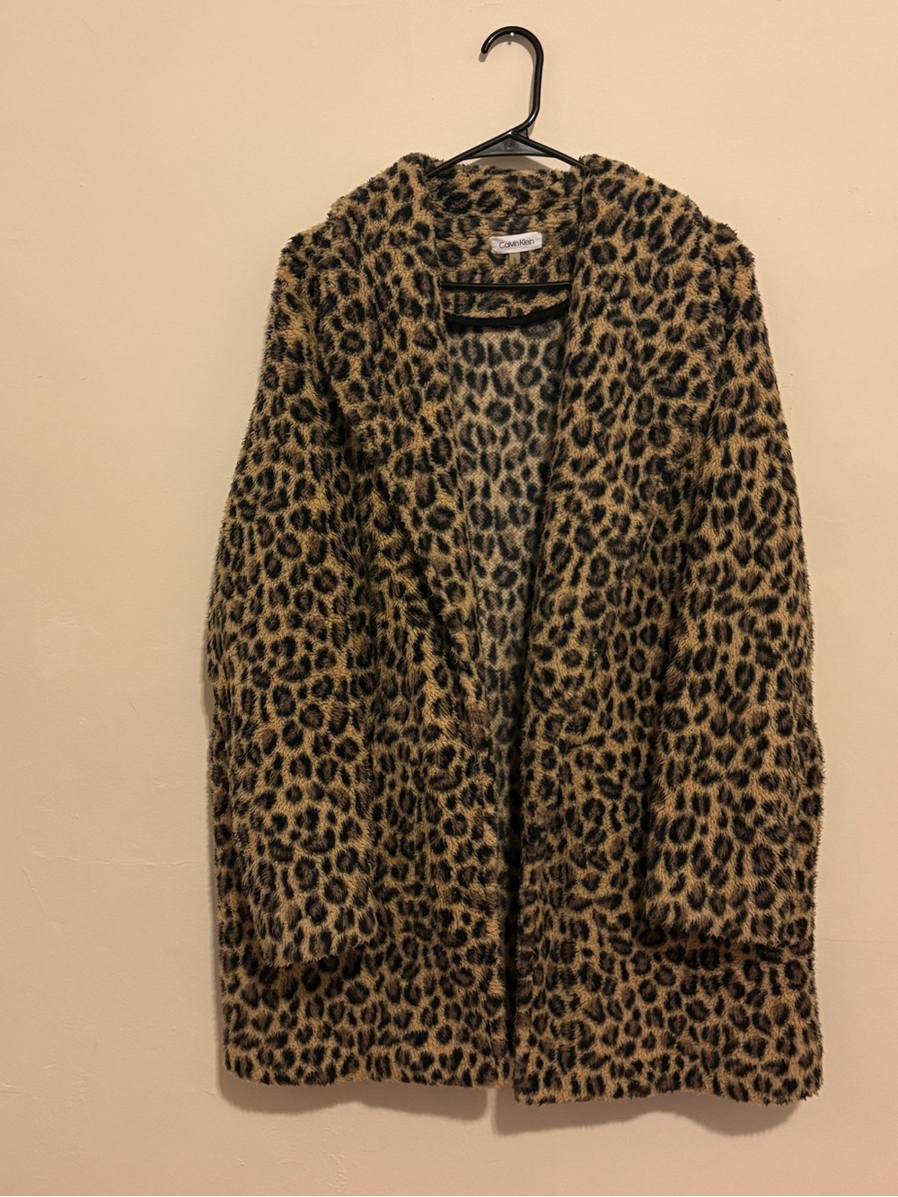 Calvin Klein Leopard Print Coat